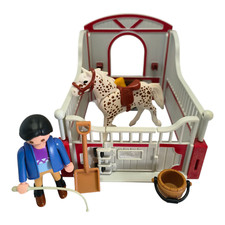 sympa box + cheval  Playmobil ( équestre , chevaux , ferme , écurie  ) 0174
