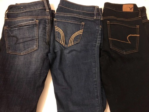 Lot dark blue jeggings - of,
