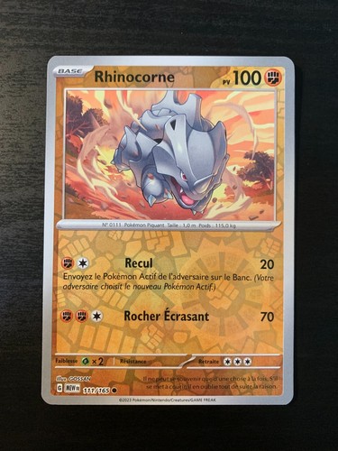 Carte pokémon reverse - carte,