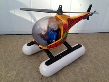 hélicoptère hydravion  + personnage playmobil vintage 