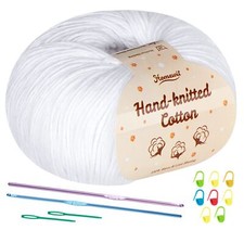 Fil Coton pour Crochet Blanc