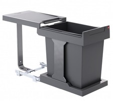 Hailo Solo Poubelle Cuisine à Encastrer De 30cm Armoire Unitaire 20 Litre