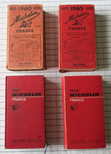 Lot   de   4   guides   MICHELIN   Années   1960   1965   1967  1969