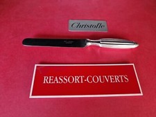 COUTEAU ENTREMETS CANNELE ESPAGNOL 20.5 CM CHRISTOFLE LAME ACIER RARE ;