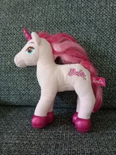 D2 Peluche Licorne blanche rose Barbie Mattel Gipsy
