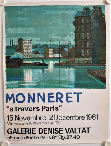Affiche monneret 1961 - affiche,