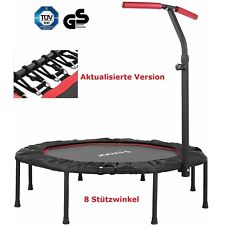 Jumping Fitness Ø127cm Trampoline avec Poignée Mini Trampoline Corde Pliable