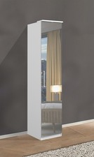 Armoire De Rangement "Optima" Armoire À Miroir 45 Cm Blanche 1 Porte