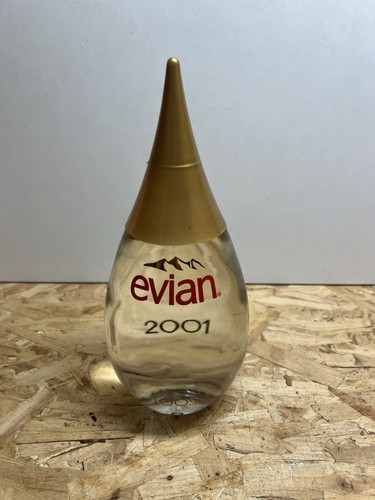 Bouteille eau verre evian - d,