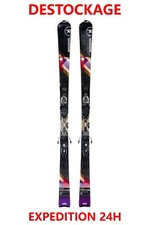 ski adulte occasion ROSSIGNOL "UNIQUE 2" taille: 142 cm = 1 mètre 42 + fixations