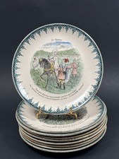 Lot de 9 Assiettes Parlantes