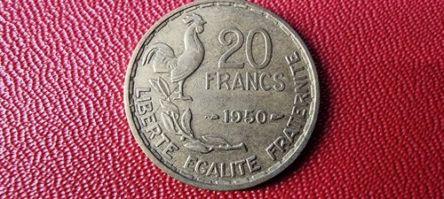 Francs 1950 france type - 20,