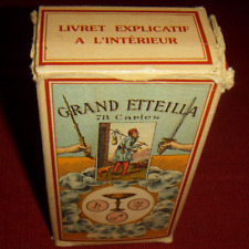 TBE : Ancien Tarot Etteilla Dusserre complet 78 cartes en boite et livret
