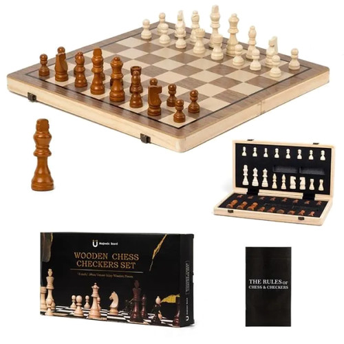 Jeu échecs echiquier bois - jeu,
