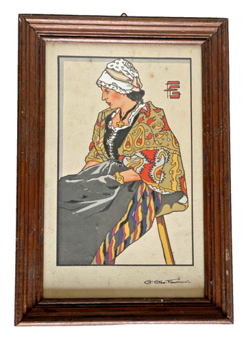 Estampe géo fourrier costume - estampe,