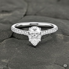 Bague en or blanc 925 argent