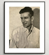 Sérigraphie sur celluloid Représentant Le peintre MORRIS LOUIS