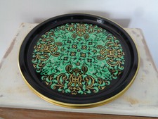 lot Ancien plateau service métal forme vintage année 60/70 bistrot bar hotel 2