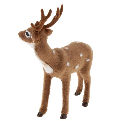 Petit cerf peluche noël - petit, en