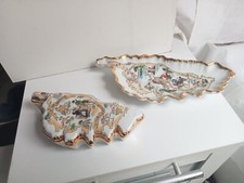 cendrier et vide poche en porcelaine de luxe décoré a l'or fin éffigie de Corse
