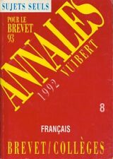 Annales du Brevet des collèges 1992 :... - Inconnu - V156028