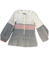 Chemisier blanc/gris/rose