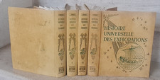 HISTOIRE UNIVERSELLE DES EXPLORATIONS en  4 volumes (cartes, gravures....)