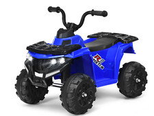 Quad Electrique pour Enfants 3 km/h Phares Musique MP3 USB AUX Volume Réglable F