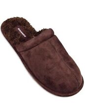 DOCKERS Men's Micro Suede Chocolate Cushioned Memory Foam No Back Scuffs M L XL