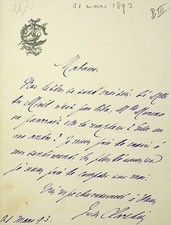 ✒ L.A.S Jules CLARETIE écrivain Comédie Française