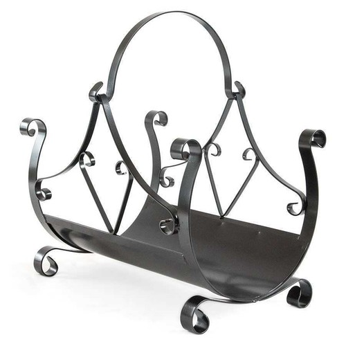 Porte bois panier fer forgé - porte-bois,