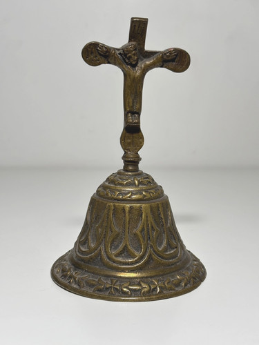 Cloche laiton crucifix - en,