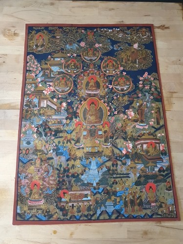 Peinture cadre tableau - peinture, tissus