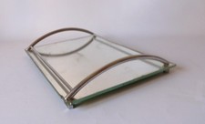 PLATEAU MIROIR En Metal CHROME ANNÉES 50 60 VINTAGE DESIGN 1950