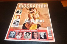 Revue "SPECIAL BIOGRAPHIE N°2" Mata HARI, DAVID BOWIE, FREUD, Greta GARBO