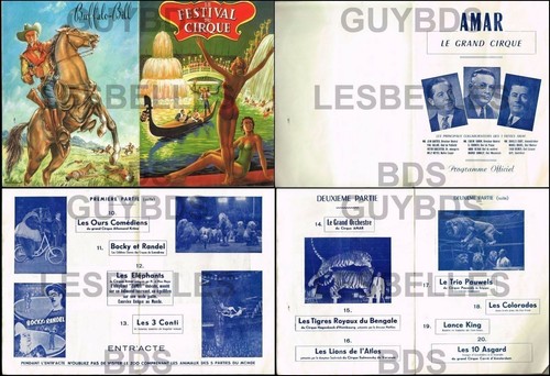 50s circus program - 50s, circus/circus
