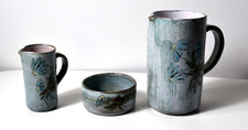 Lot de 3 poteries d'Honoré Camos, 1906-1991, Vallauris, années 70, très bon état