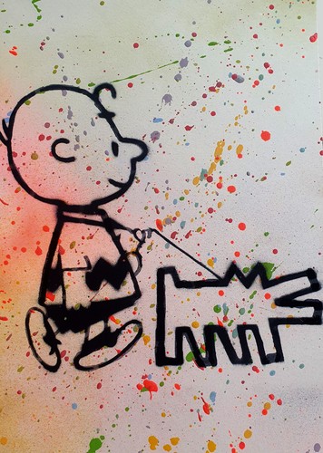 Spaco signé charly dog haring - signé,