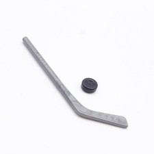 43565 Playmobil Crosse de Hockey Grise Vintage avec Palet Noir