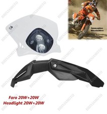 Phare Duke Blanc Et Garde-Boue pour Yamaha Tt XT YZF Wr Wrf Sm 450 250 125