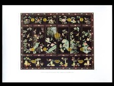 CABINET LAQUE COROMANDEL, CHINE - PLANCHE 1925 -