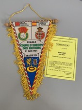 USSR Espagne fanion vintage coupe d'Europe 1964 pennant wimpel football Spain