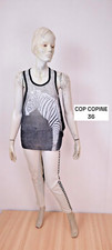 Cop Copine Taille 36 haut top tee shirt noir gris débardeur tunique femme