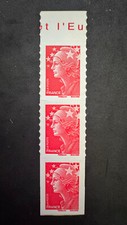 Variété, YT N°4197, Prédécoupe droite sur dernier Timbre, Marianne, Neuf, Rare