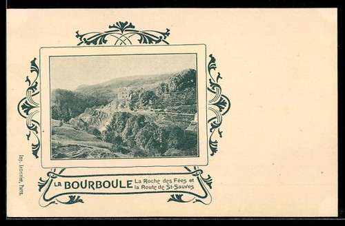 Cpa bourboule roche des - roche,
