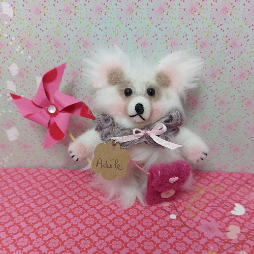 Ours mohair laine - en, 10cm