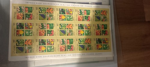 Lot planches timbres - lot,