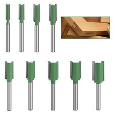 9 Pièces 6 mm Queue Fraise Defonceuse Fraise Droite Fraise à Bois Fraise Extr...