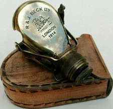 Ancien télescope binoculaire monoculaire en laiton vintage lunette de visée...