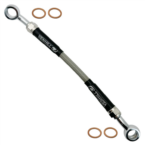 Braided lower front brake - s/s,